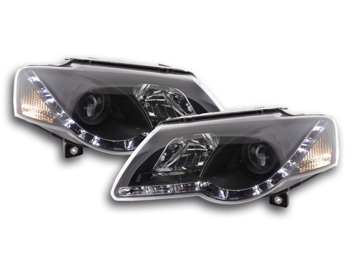 Scheinwerfer Set Daylight LED TFL-Optik VW Passat Typ 3C 05- schwarz für Rechtslenker Scheinwerfer Set Daylight LED TFL-Optik VW Passat Typ 3C 05- schwarz für Rechtslenker